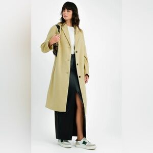 Topshop Chuck On Coat In Sage NWT
